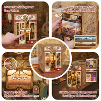 Kit de construction miniature de cabine de train steampunk en bois 3D écologique, éducatif et à monter soi-même