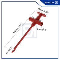 Sonde de test à perforation d'isolation rouge et noire, prise banane 4 mm, aiguille de perforation de fil non destructif pour réparation de circuits multimètre