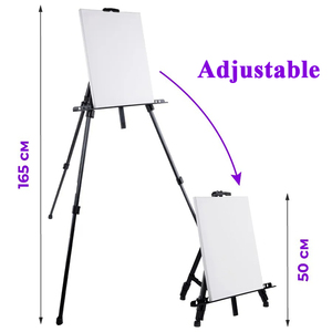 Artiste personnalisé, dessin extérieur, support portable réglable en acier et en fer, chevalets de présentation pour la peinture - Product Image 3