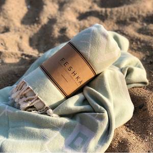 Telo Mare Turco 100% Cotone Biologico - Anti-Sabbia, Perfetto per Regali, Ideale per Bagno, Spa, <span class=keywords><strong>Sauna</strong></span>, Spiaggia - Product Image 4