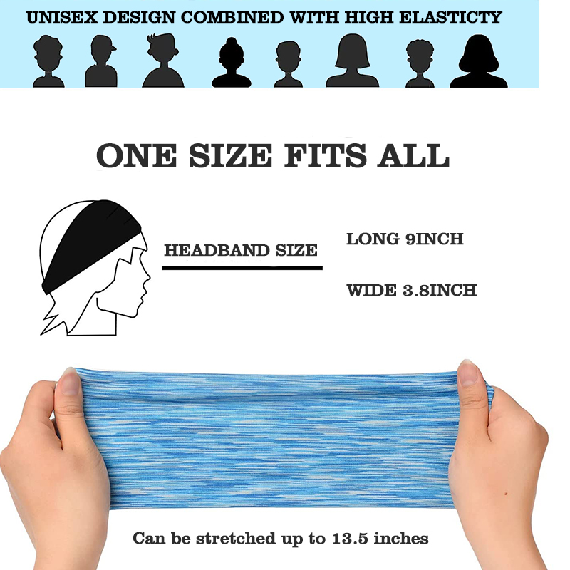 high quality custom logo women elastic quickly dry sport gym yoga headband