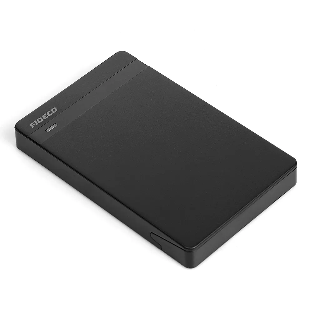 Fideco Draagbare Abs Plastic 12Mm 2,5 Inch Externe Harde Schijf Ssd Hdd Met Led-Indicatorbehuizing Hdd Behuizing