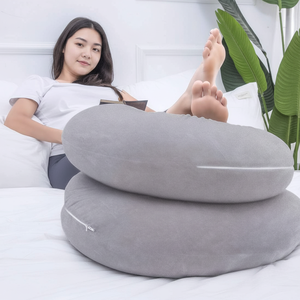 Almohada de <span class=keywords><strong>Embarazo</strong></span> Semicircular Jiyimei para Mujeres Embarazadas, Funda Extraíble, Relleno de Algodón PP y Terciopelo de 200 Hilos, Personalizable - Product Image 3