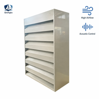 Silencieux acoustique à lamelles, haut débit d'air, faible résistance au vent, réduction du bruit personnalisée pour équipement de ventilation industrielle