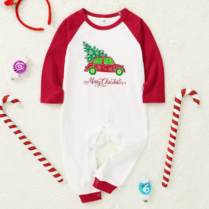 Ensembles de pyjamas de Noël personnalisés, imprimé cerf mignon, manches longues, ensembles assortis de pyjamas de Noël pour la famille - Product Image 4