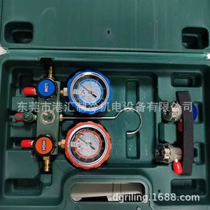เกจวัดคู่ Hongsen รุ่น HS-260A-0A สำหรับเติมน้ำยาทำความเย็นเครื่องปรับอากาศ R134a ชุดทำความเย็น - Product Image 3