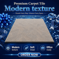 Tapis carré en PVC et nylon à poils longs, moderne, ignifuge, jacquard, amovible, épais, pour usage commercial, à prix réduit, en promotion