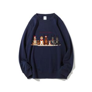 Sudadera Personalizada de Navidad para Hombre, Sudadera con Logotipo ODM, Sudadera Roja Extra Grande con Estampado Gráfico, Cuello Redondo, Sudadera Roja Elegante, Crema - Product Image 2