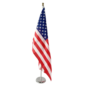 Высококачественный алюминиевый флагшток с национальным флагом, 8 футов, идеально подходит для конференц-залов - Product Image 4