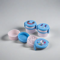 Nouveauté 2026 : Grinder à tabac manuel en plastique CANNA, logo personnalisé, 67 mm, 4 couches, emballage moderne de style cartoon
