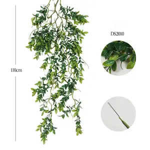 80cm 1 buah/tas gantung dinding Persia palsu tanaman karangan bunga hijau Ivy buatan untuk dekorasi tukang kebun menggantung