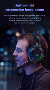 Audífonos Supraaurales con Cable, RGB Estático, Ultraligeros, con Cancelación de Ruido, para PS4, PS5, <span class=keywords><strong>Xbox</strong></span> <span class=keywords><strong>Series</strong></span> <span class=keywords><strong>X</strong></span>, V9RGB, Micrófono LED, para Juegos - Product Image 3