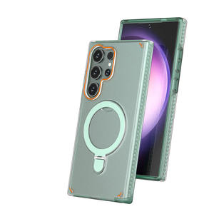 Funda de Teléfono Personalizada de Fábrica al por Mayor, Nueva, Colorida, TPU+PC 2 en 1, con Soporte Magnético, Textura Mate, Antigolpes, para Samsung S26 S25 Ultra - Product Image 6