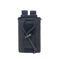 Pochette d'attache Molle à cordon élastique, sac de transport vertical pour radio et outils de randonnée en extérieur