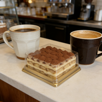 Boîte à pâtisserie miniature de qualité supérieure, emballage individuel pour beignets et brownies, boîtes carrées en plastique pour gâteaux avec couvercle transparent