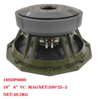 Haut-parleur de subwoofer de 18 pouces haute puissance 34 Hz-1 kHz 4000 W 1000 Hz