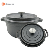 Casserole en fonte émaillée de qualité supérieure, revêtue d'huile végétale, profonde, pour le four et la table, ustensiles de cuisine