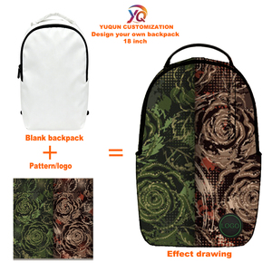Sacs à dos d'école abstraits camouflage graffiti pour étudiants, adolescents, sacs à dos décontractés personnalisables avec logo, en polyester imperméable - Product Image 1
