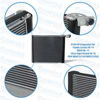 Nuevo Evaporador de Aire Acondicionado para Automóvil OE 8850102222 8850126210 para TOYOTA Corolla ECHO INNOVA HILUX FINO RAV4, Evaporador de Aluminio