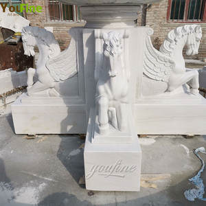 Gran Piedra natural mármol blanco St. <span class=keywords><strong>Michael</strong></span> fuente para la decoración del jardín - Product Image 6