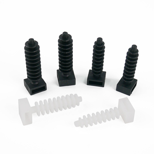 Supports d'<span class=keywords><strong>attache</strong></span> de câble en plastique pour prise <span class=keywords><strong>murale</strong></span> en nylon à trou de 8 à 9mm - Product Image 1