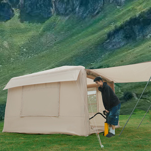 Carpa Inflable Impermeable BOTEEN para las Cuatro Estaciones, 420d Oxford, para 2-4 Personas, con Bomba de Aire, Fácil de Instalar, Antimoho, Antibacteriana, para <span class=keywords><strong>Camping</strong></span> - Product Image 3