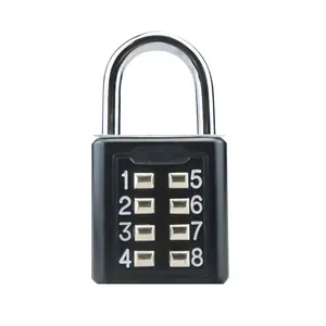 XMM-8030B düğme 8 haneli şifreli asma kilit yeni stil güvenlik çelik kör itme ucuz fiyat yüksek kalite çin fabrika asma kilit