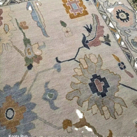 KNOT RUG Abstrakter Moderner Gebetsteppich Handgefertigter Woll-Flachhaarteppich Türkische Teppiche Rutschfest Schmutzabweisend Feuerfest Antimikrobiell
