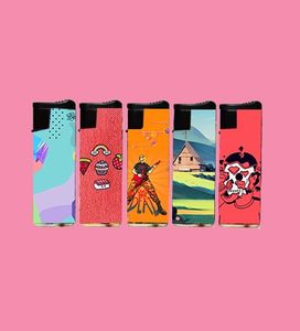 Wholesale Fast Shipping Fashionable Windproof Multi-functional Gas Refillable Simple <b>Lighter</b> for Daily Use Outdoor Camping - Product Image 2