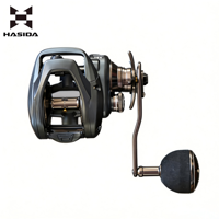 Moulinet de pêche à lancer avec roue de frein métallique, roulements en acier inoxydable 5-9BB, 12-15KG LN400 HASIDA pour rivière, lac, ruisseau