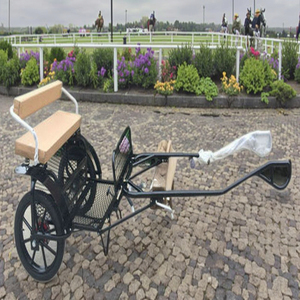 Chariot Sulky en acier avec roues pneumatiques pour l'entraînement équestre et la pratique du marathon - Product Image 4