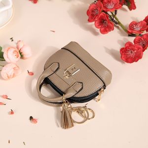 Monedero de Cuero de Lujo <span class=keywords><strong>H1</strong></span> con Cierre, Mini Bolsa para Monedas y Cartera, Llavero para Coche - Product Image 4