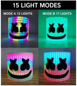 <span class=keywords><strong>Marshmello</strong></span> & Tiesto Helm <span class=keywords><strong>Marshmello</strong></span> Kopfbedeckung, Interaktive Atmosphären-Requisite für Musikfestivals & Bars - Product Image 3