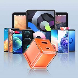 Transparent 20W PD Phone Wall Charger <b>USB</b> Type <b>C</b> Fast Charging US EU <b>Plug</b> Travel <b>Adapter</b> - Product Image 6