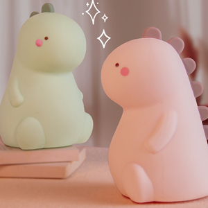 स्पर्श नियंत्रण जानवरों के साथ आधुनिक रिचार्जेबल रात प्रकाश स्पर्श नियंत्रण जानवरों के साथ डायनासोर सिलिकॉन बेडसाइड लैंप गर्म सफेद बच्चों का जन्मदिन उपहार - Product Image 2