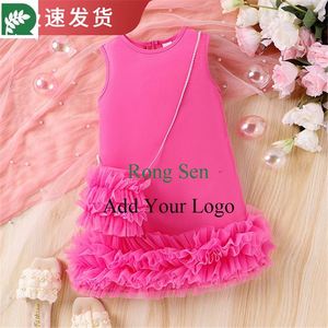 45359 ans filles sans manches robe-ligne gâteau filet gaze princesse robe vente directe d'usine - Product Image 3