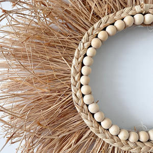 Nicro Nouvelle Décoration Murale Créative de Style Japonais en Herbe de Raphia, Faite à la Main en <span class=keywords><strong>Paille</strong></span> Tressée, pour Hôtels et Maisons, Idéale pour le Salon - Product Image 5