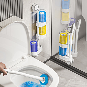 Commercio all'ingrosso della fabbrica adsorbibile <span class=keywords><strong>spazzola</strong></span> per la pulizia della toilette usa e getta con 8 pezzi teste di <span class=keywords><strong>ricambio</strong></span> tazza del water <span class=keywords><strong>spazzola</strong></span> per la pulizia - Product Image 3