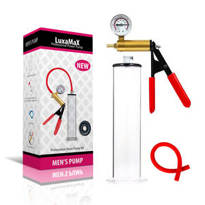 High-end 4 boyutu akrilik <span class=keywords><strong>Penis</strong></span> büyütücü gelişmiş kelepçe <span class=keywords><strong>Penis</strong></span> pompaları el kavrama pompası vakum ölçer - Product Image 6