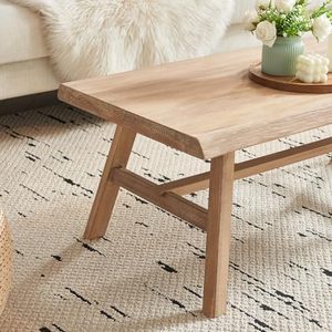 Gỗ Trang Trại rắn Bàn cà phê, mộc mạc hình chữ nhật trung tâm bảng cho phòng khách, gỗ tự nhiên trung tâm bảng cho phòng khách - Product Image 4