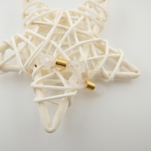 <span class=keywords><strong>Brass</strong></span> 18K mạ vàng móc cao su Kính <span class=keywords><strong>End</strong></span> vòng kết nối tự làm kính mát chuỗi Đồ trang sức làm nguồn cung cấp hạt dây - Product Image 4