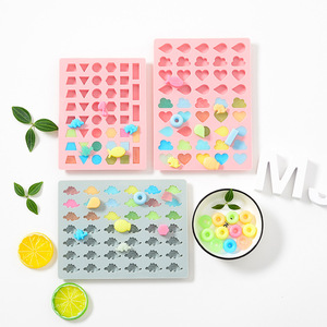 Molde de silicona con forma de dibujos animados creativo QQ Fudge molde cristal gota gel hielo rejilla chocolate hornear molde fruta casera dulces suaves - Product Image 2