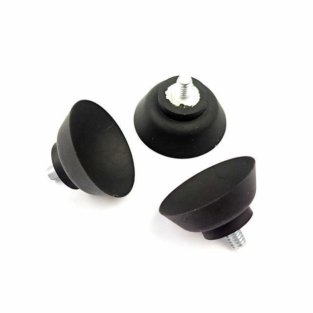 Industrial Rubber Suction Cup with Screws Vacuum Black Design Environmentally Friendly ISO Certified Durable Custom Color