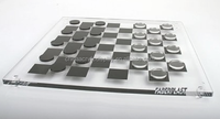 Jeu d'échecs en acrylique, nouveau design, divertissement d'intérieur classique, jeux d'échecs en acrylique