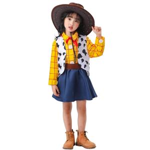 Halloween familia conjunto Toy Story Woody chica vaquero disfraz actuación vestido para <span class=keywords><strong>hija</strong></span> para Halloween Cosplay y baile - Product Image 6