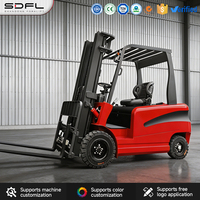 Forklift Listrik 3 Ton, Bersertifikasi CE, Suku Cadang Khusus, Baterai Lithium, Pabrik Sumber
