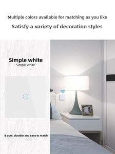 Tuya Smart OLED <span class=keywords><strong>Android</strong></span> con batería, Diseño de barra, Interruptor táctil de modo Dual, WiFi para dispositivos de hogar inteligente Zero Fire, a prueba de agua - Product Image 5