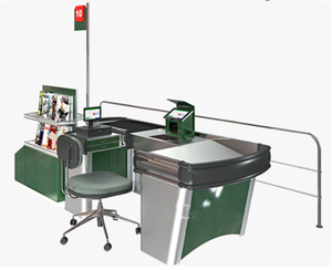 Mostrador de Caja para Supermercado Comercial con Cinta Transportadora - Product Image 3