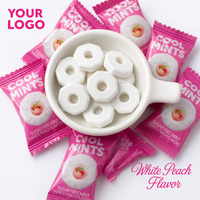 Wholesale Cool Mints Sugar Free Ring Shape Mint Candy Individually Wrapped Breath Fresh Tablet Mixed Fruit Flavor Mints