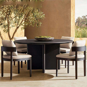 Nordico tavolo da pranzo all'aperto Hotel tavolo da giardino <span class=keywords><strong>e</strong></span> sedia Villa mobili da esterno Resort in alluminio Patio <span class=keywords><strong>sedie</strong></span> da giardino - Product Image 3